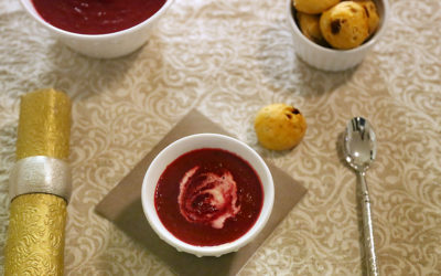 Randensüppchen mit Tomatenbrötchen